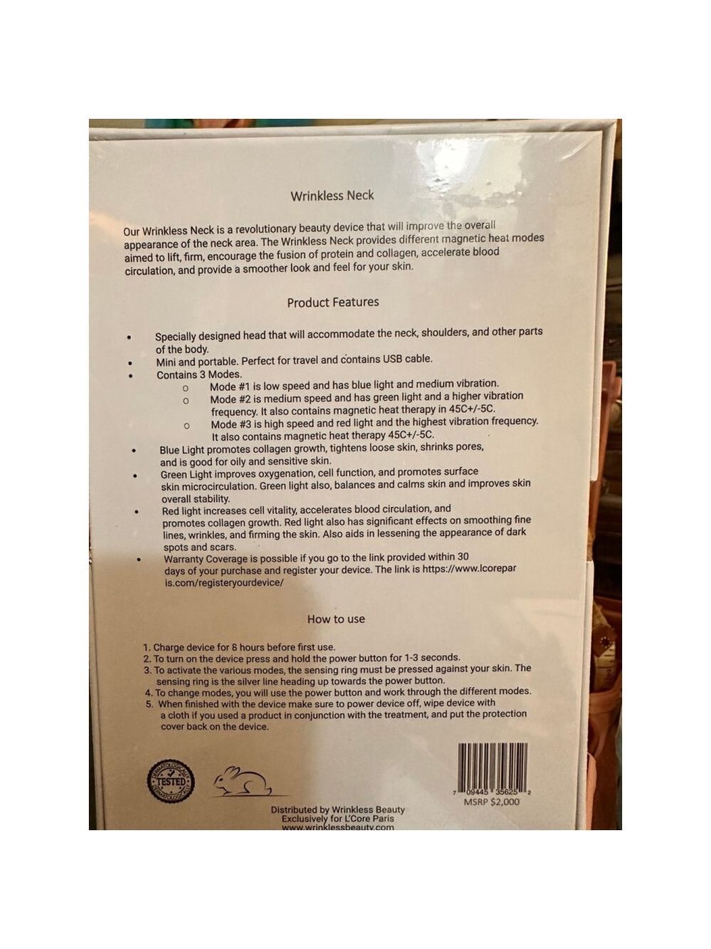 L’core wrinkless neck beauty device - Picture 2 of 2